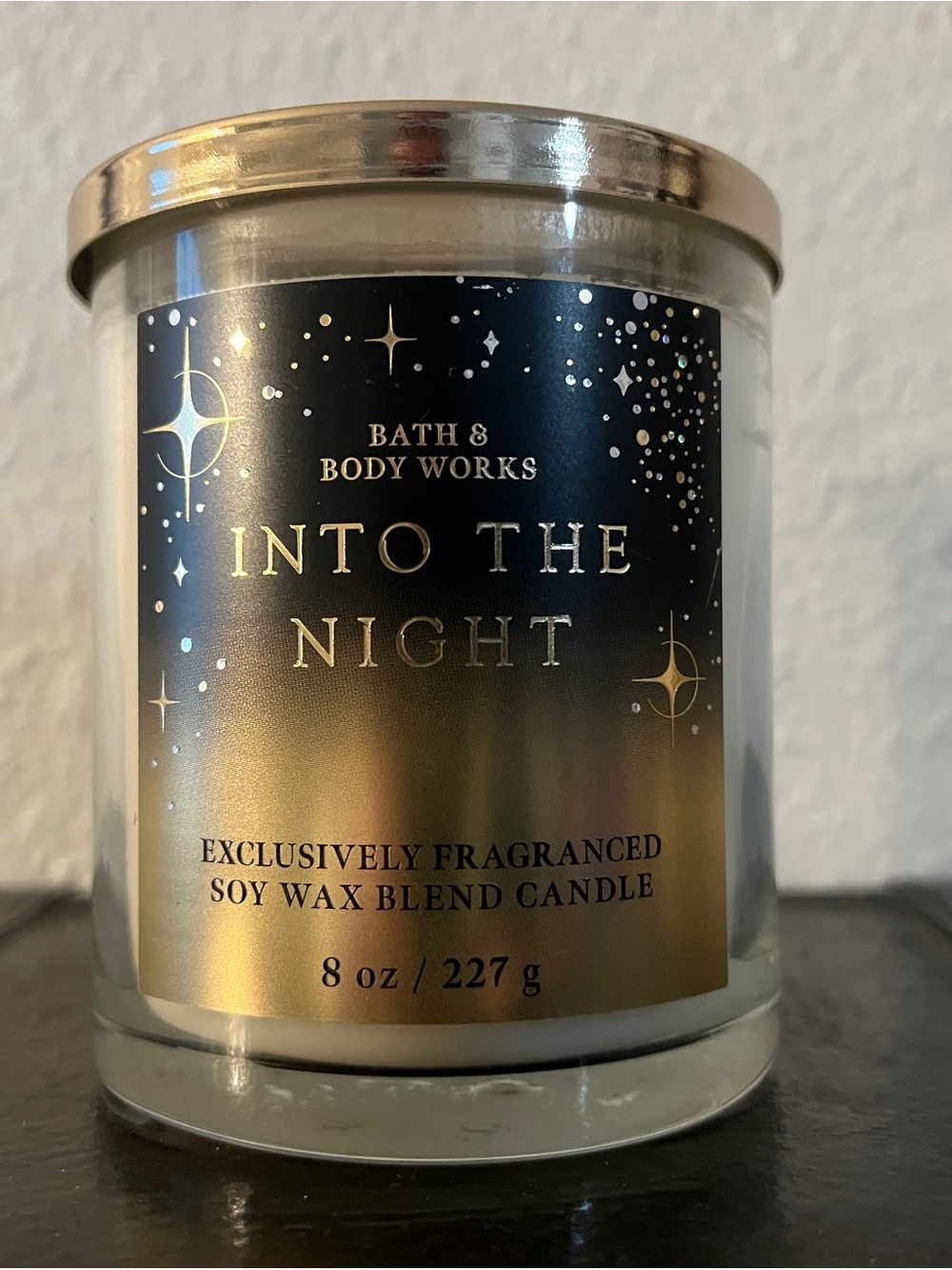 Bath & Body Works Into The Night Candle - Gold and Black Label